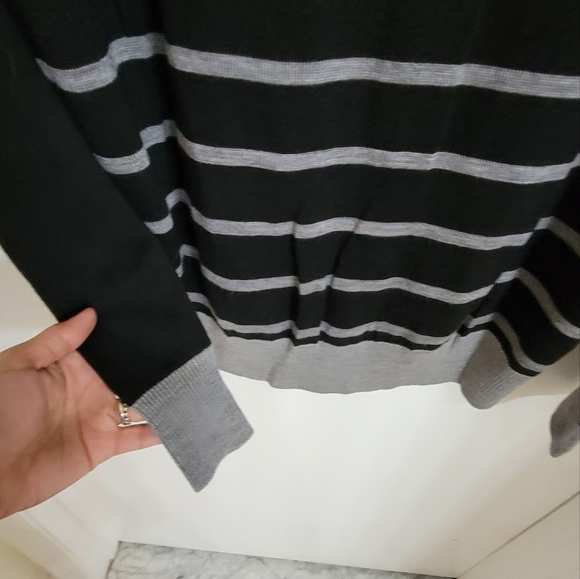 Jack & jones  stripes slim fitting vneck button front cardigan - Picture 6 of 14